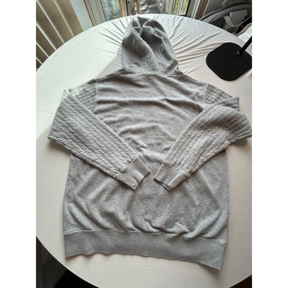 Jordan Mens XL Gray Quilted Sleeve Embossed 23 Logo Pullover Hoodie Jumpman - Picture 5 of 7